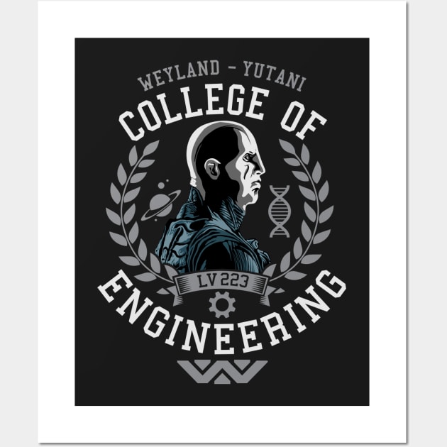 College of Engineering Wall Art by DeepFriedArt